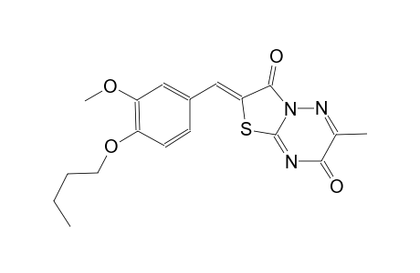 7H-thiazolo[3,2-b][1,2,4]triazine-3,7(2H)-dione, 2-[(4-butoxy-3-methoxyphenyl)methylene]-6-methyl-, (2Z)-