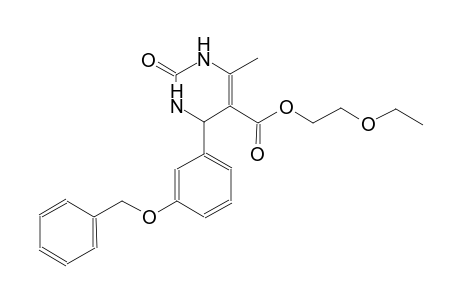 5-pyrimidinecarboxylic acid, 1,2,3,4-tetrahydro-6-methyl-2-oxo-4-[3-(phenylmethoxy)phenyl]-, 2-ethoxyethyl ester