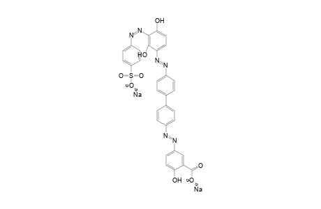 Benzoic acid, 5-[[4'-[[2,4-dihydroxy-3-[(4-sulfophenyl)azo]Phenyl]azo][1,1'-biphenyl]-4-yl]azo]-2-hydroxy-, disodium
