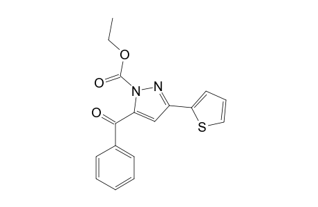 ETHYL-5-BENZOYL-3-(2-THIENYL)-PYRAZOLE-1-CARBOXYLATE