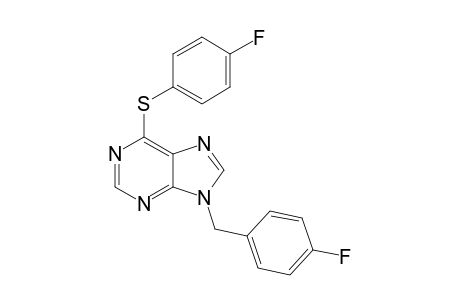 9-(p-Fluorobenzyl)-6-[(p-fluorophenyl)thio]-9H-purine