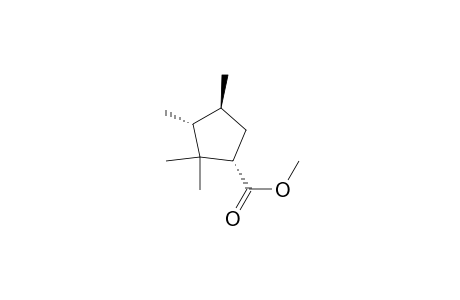 Cyclopentanecarboxylic acid, 2,2,3,4-tetramethyl-, methyl ester, [1S-(1.alpha.,3.alpha.,4.beta.)]-