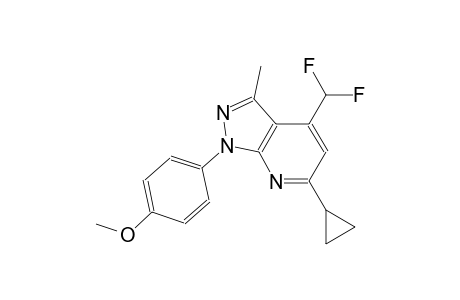 1H-pyrazolo[3,4-b]pyridine, 6-cyclopropyl-4-(difluoromethyl)-1-(4-methoxyphenyl)-3-methyl-