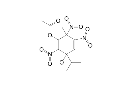 T-5-ACETOXY-6-METHYL-3-(METHYLETHYL)-1,R-3,T-4,C-6-TETRANITRO-CYCLOHEXENE