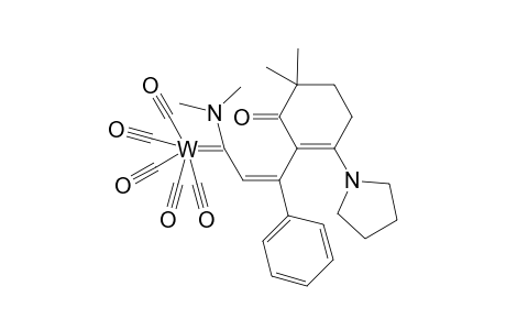 (3Z)-1,1,1,1,1-Pentacarbonyl-2-dimethylamino-4-(5,5-dimethyl-6-oxo-2-pyrrolidin-1-ylcylohex-1-enyl)-4-phenyl-1-tungsta-buta-1,3-diene