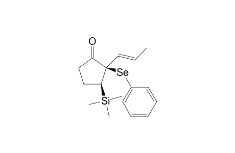 cis-3-(Trimethylsilyl)-2-(2-phenylseleno)-2-(propenyl)-1-cyclopentanone