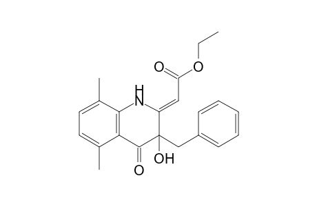 3-Benzyl-3-hydroxy-5,8-dimethyl-2-ethoxycarbonylmethylene-2,3-dihydroquinoline-4-one