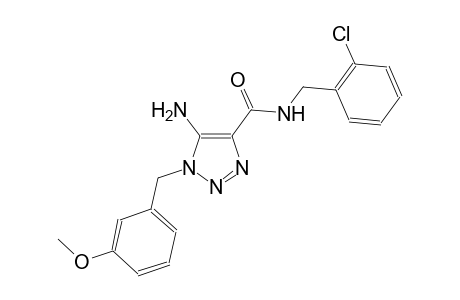 1H-1,2,3-triazole-4-carboxamide, 5-amino-N-[(2-chlorophenyl)methyl]-1-[(3-methoxyphenyl)methyl]-