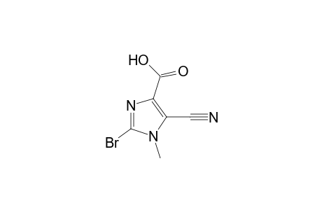 2-Bromo-5-cyano-1-methyl-4-imidazolecarboxylic acid