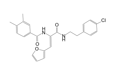 N-[(Z)-1-({[2-(4-chlorophenyl)ethyl]amino}carbonyl)-2-(2-furyl)ethenyl]-3,4-dimethylbenzamide