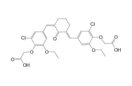 [4-((E)-{(3Z)-3-[4-(carboxymethoxy)-3-chloro-5-ethoxybenzylidene]-2-oxocyclohexylidene}methyl)-2-chloro-6-ethoxyphenoxy]acetic acid