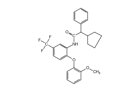 2-CYCLOPENTYL-6'-(o-METHOXYPHENOXY)-2-PHENYL-alpha,alpha,alpha-TRIFLUORO-m-ACETOTOLUIDIDE