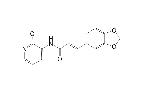 (2E)-3-(1,3-benzodioxol-5-yl)-N-(2-chloro-3-pyridinyl)-2-propenamide