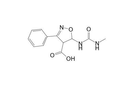 4-Isoxazolecarboxylic acid, 4,5-dihydro-5-[[(methylamino)carbonyl]amino]-3-phenyl-, cis-