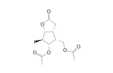 [(3aR,4R,5S,6S,6aR)-5-acetoxy-6-iodo-2-oxo-3,3a,4,5,6,6a-hexahydrocyclopenta[b]furan-4-yl]methyl acetate