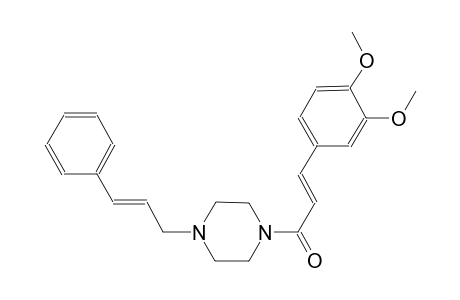 1-[(2E)-3-(3,4-dimethoxyphenyl)-2-propenoyl]-4-[(2E)-3-phenyl-2-propenyl]piperazine
