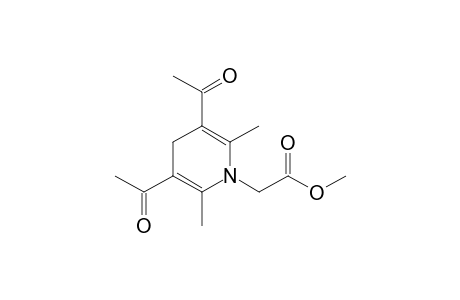Methyl (3,5-diacetyl-1,4-dihydro-2,6-dimethyl-1-pyridyl)-acetate