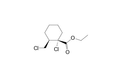 Cyclohexanecarboxylic acid, 1-chloro-2-(chloromethyl)-, ethyl ester, cis-(.+-.)-