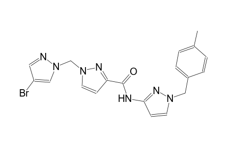 1-[(4-bromo-1H-pyrazol-1-yl)methyl]-N-[1-(4-methylbenzyl)-1H-pyrazol-3-yl]-1H-pyrazole-3-carboxamide