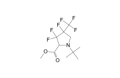 1-tert-butyl-3,3,4-trifluoro-4-(trifluoromethyl)pyrrolidine-2-carboxylic acid methyl ester