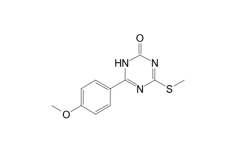 4-(4-Methoxyphenyl)-6-methylthio-1,3,5-triazin-2(3H)-one