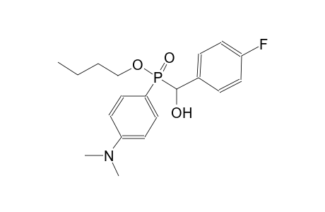 butyl 4-(dimethylamino)phenyl[(4-fluorophenyl)(hydroxy)methyl]phosphinate