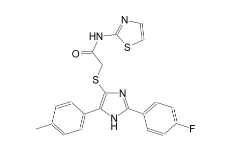 acetamide, 2-[[2-(4-fluorophenyl)-5-(4-methylphenyl)-1H-imidazol-4-yl]thio]-N-(2-thiazolyl)-