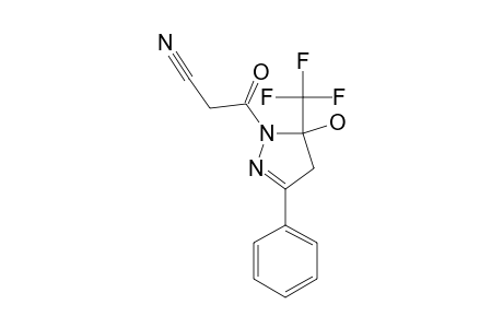 1-CYANOACETYL-5-HYDROXY-3-PHENYL-5-TRIFLUOROMETHYL-4,5-DIHYDRO-1H-PYRAZOLE