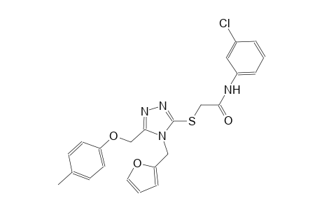 N-(3-chlorophenyl)-2-({4-(2-furylmethyl)-5-[(4-methylphenoxy)methyl]-4H-1,2,4-triazol-3-yl}sulfanyl)acetamide