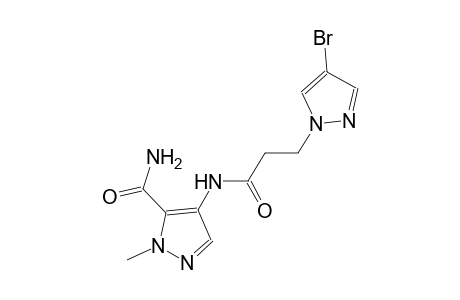 4-{[3-(4-bromo-1H-pyrazol-1-yl)propanoyl]amino}-1-methyl-1H-pyrazole-5-carboxamide