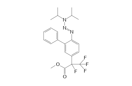 (E)-Methyl 2-(3-phenyl-4-(3,3-diisopropyltriaz-1-en-1-yl)phenyl)-2,3,3,3-tetrafluoropropanoate