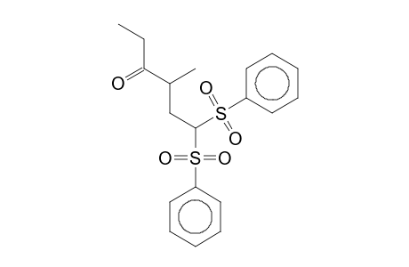 6,6-Bis-benzenesulfonyl-4-methyl-hexan-3-one