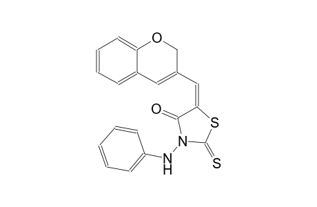 4-thiazolidinone, 5-(2H-1-benzopyran-3-ylmethylene)-3-(phenylamino)-2-thioxo-, (5E)-