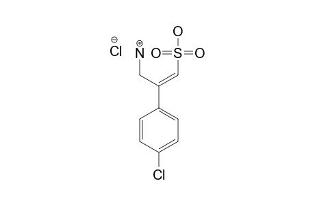 (Z)-3-AMINO-2-(4-CHLOROPHENYL)-PROP-1-ENE-SULFONIC-ACID,HYDROCHLORIDE