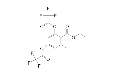 Ethyl 2,4-dihydroxy-6-methylbenzoate, bis(trifluoroacetate)