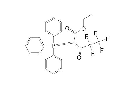 4,4,5,5,5-PENTAFLUORO-3-OXO-2-(TRIPHENYLPHOSPHORANYLIDENE)-PENTANOIC-ACID,ETHYLESTER