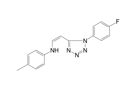 N-((Z)-2-[1-(4-Fluorophenyl)-1H-tetraazol-5-yl]ethenyl)-4-methylaniline