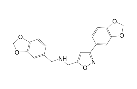 5-Isoxazolemethanamine, 3-(1,3-benzodioxol-5-yl)-N-(1,3-benzodioxol-5-ylmethyl)-