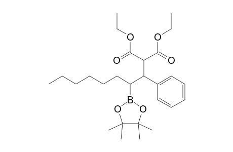 Diethyl [1-phenyl-2-(4,4,5,5-tetramethyl-1,3,2-dioxaborolanyl)octyl]malonate