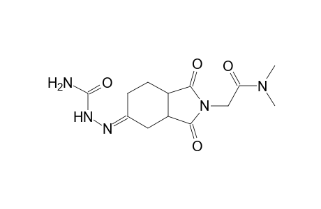 2-{(5E)-5-[(aminocarbonyl)hydrazono]-1,3-dioxooctahydro-2H-isoindol-2-yl}-N,N-dimethylacetamide