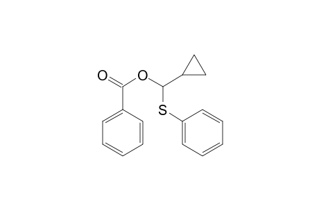 Cyclopropanemethanol, .alpha.-(phenylthio)-, benzoate