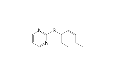 2-((RS,Z)-1-Ethylpent-2-enylsulfanyl)pyrimidine