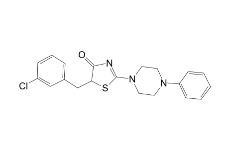5-(3-Chlorobenzyl)-2-(4-phenyl-1-piperazinyl)-1,3-thiazol-4(5H)-one