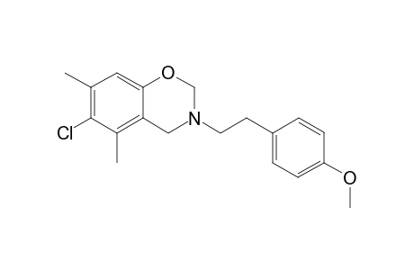 2H-Benzo[e][1,3]oxazine, 6-chloro-3-[2-(4-methoxyphenyl)ethyl]-5,7-dimethyl-3,4-dihydro-