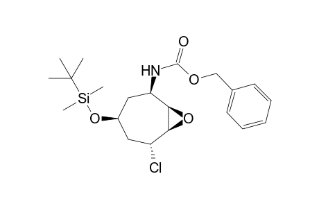1.alpha.-Chloro-2.beta.,3.beta.-epoxy-4.beta.-[(benzyloxycarbonyl)amino]-6.beta.-[(t-butyldimethylsilyl)oxy]cycloheptane