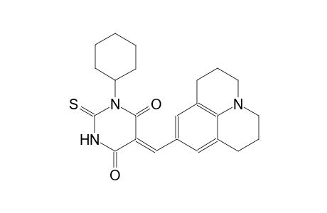(5Z)-1-cyclohexyl-5-(2,3,6,7-tetrahydro-1H,5H-pyrido[3,2,1-ij]quinolin-9-ylmethylene)-2-thioxodihydro-4,6(1H,5H)-pyrimidinedione