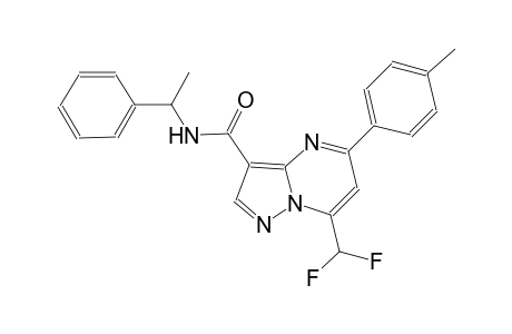 7-(difluoromethyl)-5-(4-methylphenyl)-N-(1-phenylethyl)pyrazolo[1,5-a]pyrimidine-3-carboxamide