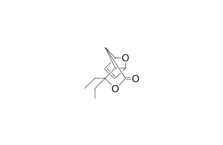 5,5-Diethyl-4,10-dioxa-exo-tricyclo-[5.2.0(2,6)]-dec-8-en-3-one