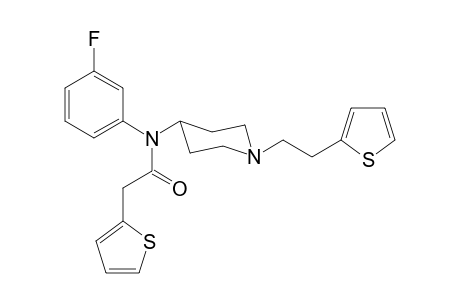 N-3-Fluorophenyl-2-(thiophen-2-yl)-N-(1-[2-(thiophen-2-yl)ethyl]piperidin-4-yl)acetamide