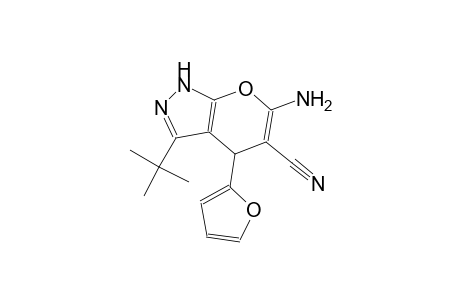 pyrano[2,3-c]pyrazole-5-carbonitrile, 6-amino-3-(1,1-dimethylethyl)-4-(2-furanyl)-1,4-dihydro-